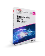 Bitdefender Total Security 2021 | PC/Mac/Mobilegeräte 10 Geräte 1 Jahr