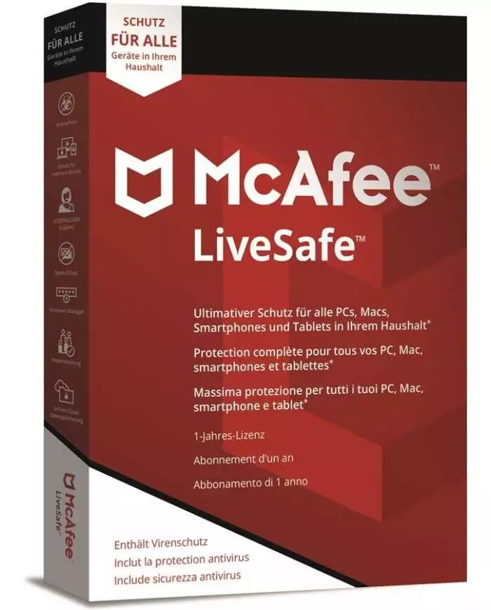 McAfee LiveSafe 2022 | Windows / Mac